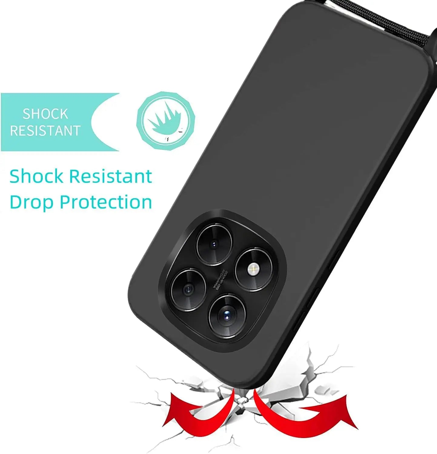 Capa Xiaomi Redmi Note 14 Pro 5G com Cordão - Anti-Choque TPU Premium