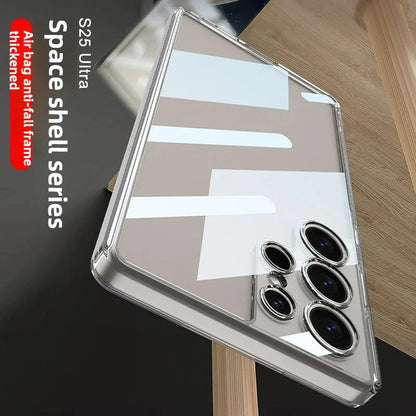 Capa de telefone transparente para samsung galaxy s25 s24 s23 s22 s21 s20 ultra plus casos macios para samsung s25 borda s24 s23 s21 s20 fe capa