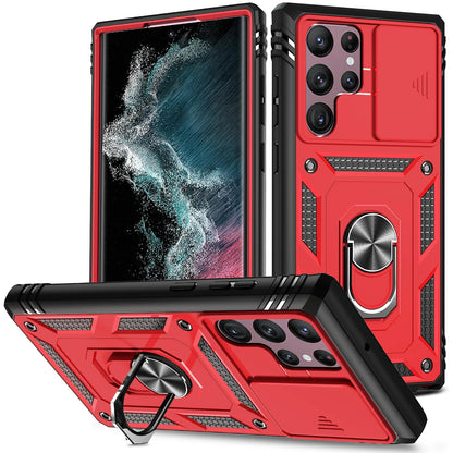 Capa Slider Proteção Câmara Samsung Galaxy S24 S23 S22 S21 Ultra - 360° Anti-Choque Magnética