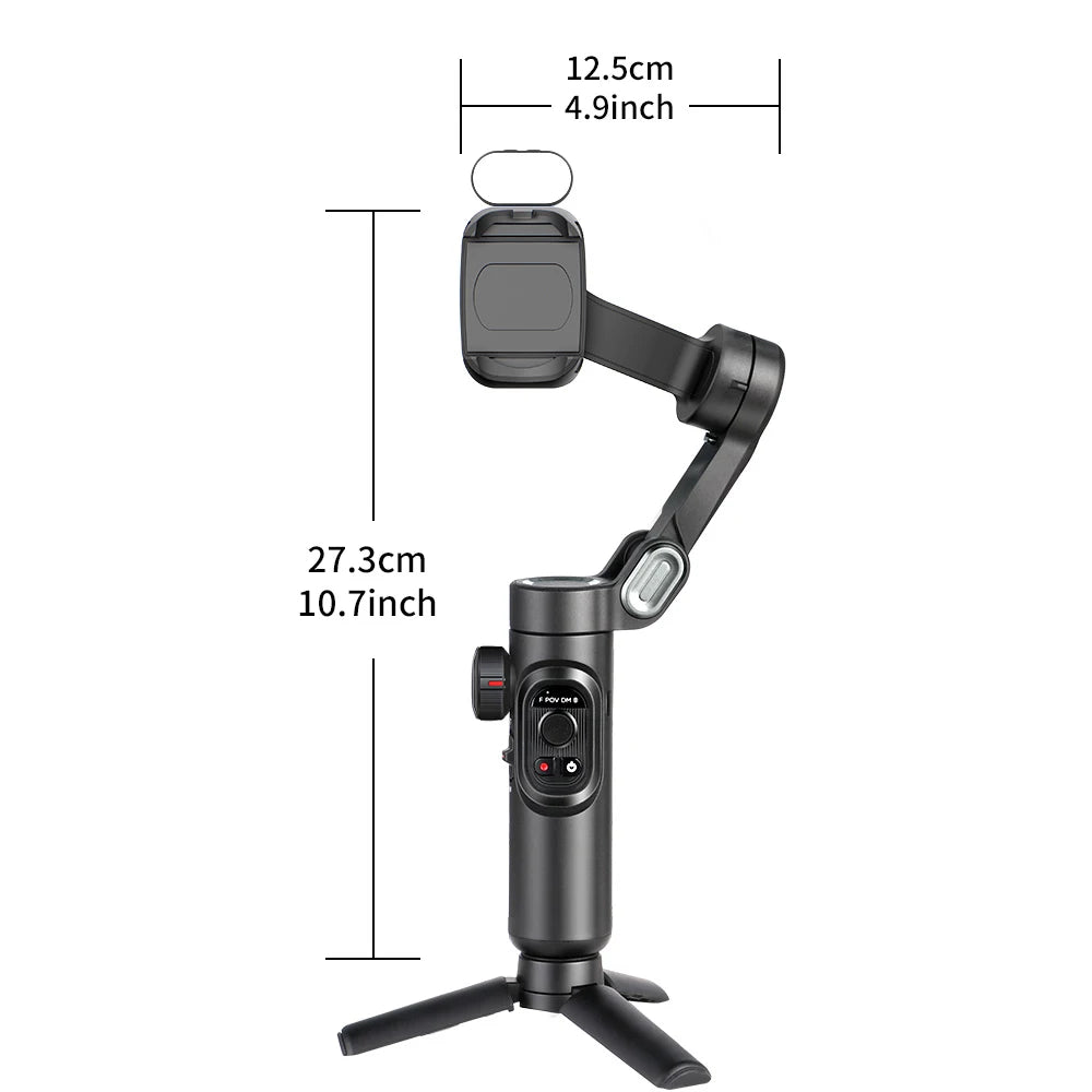 AOCHUAN Smart XE Gimbal 3 Eixos Smartphone - Face Tracking Vlog Streaming iPhone Android Portátil