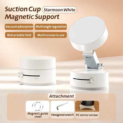 Suporte Carro Vácuo Magnético Reutilizável - Universal iPhone 12-17 Samsung Galaxy Pixel