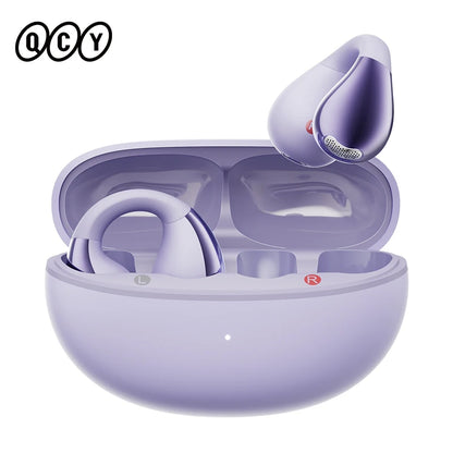 Qcy crossky c30 clipe de orelha fones de ouvido bluetooth 5.4 sem fio aberto esportes tws fones de ouvido de conexão dupla
