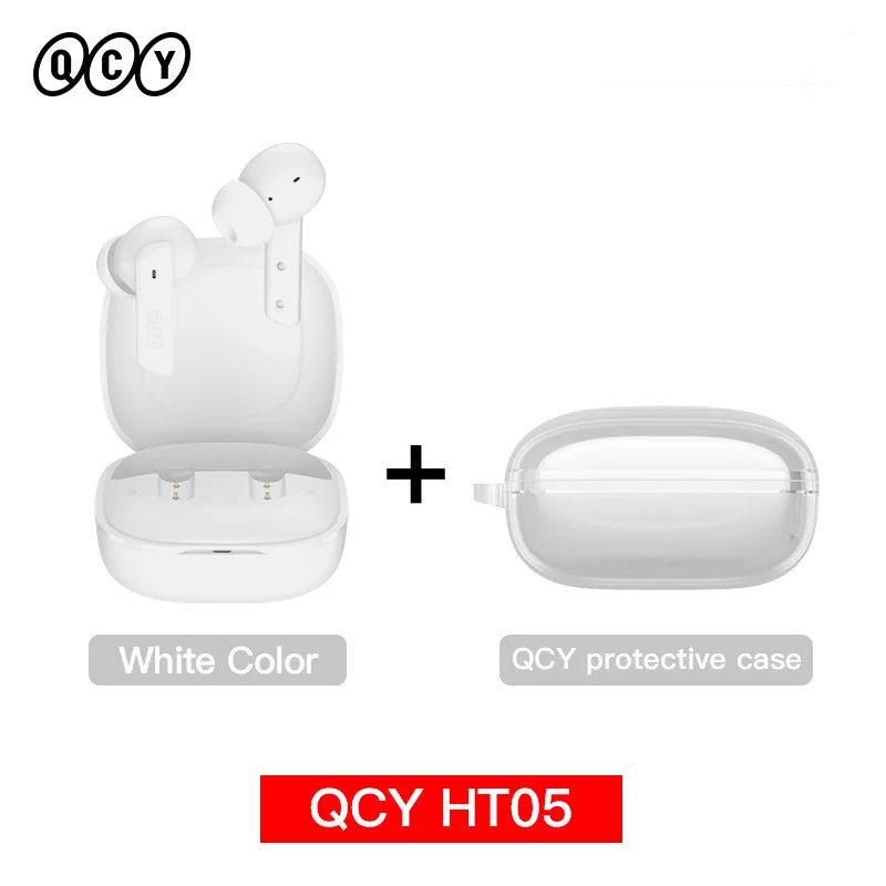 QCY HT05 ANC TWS 40dB Bluetooth 5.2 - 6 Microfones ENC 30h IPX5
