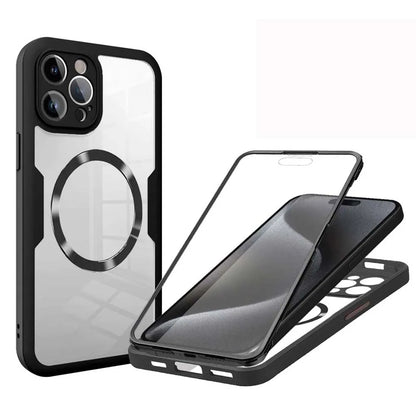 360° transparente Magnethülle für Samsung Galaxy S24, S23 und S22 – Displayschutz und Autohalterung