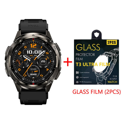 Kospet Tank T3 Ultra 2 Military Smartwatch GPS AMOLED 1.43" - Stainless Steel 5ATM IP69K 470mAh MIL-STD-810H