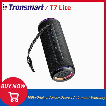 Coluna Bluetooth Tronsmart T7 Lite 24W - 24h Autonomia IPX7 Impermeável com APP