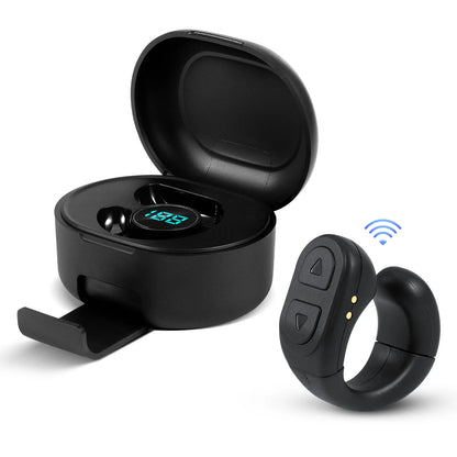 Anel Controlo Remoto Bluetooth 60h - Page Turner Selfie Obturador Câmera Portátil Universal