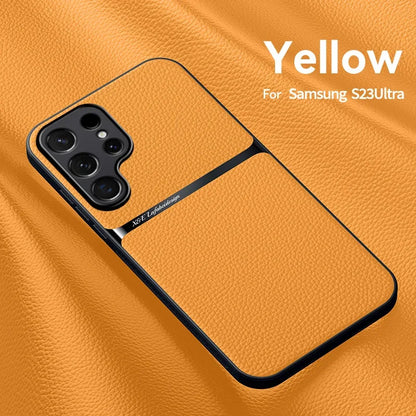 Capa Magnética Premium Samsung Galaxy S23 S22 S21 Ultra - Couro Sintético Anti-Choque