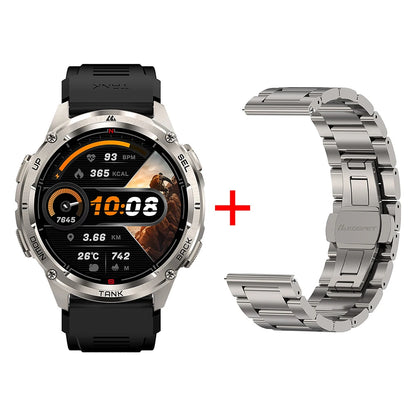 Kospet Tank T3 Ultra 2 Military Smartwatch GPS AMOLED 1.43" - Stainless Steel 5ATM IP69K 470mAh MIL-STD-810H