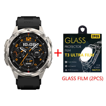 Kospet Tank T3 Ultra 2 Military Smartwatch GPS AMOLED 1.43" - Stainless Steel 5ATM IP69K 470mAh MIL-STD-810H