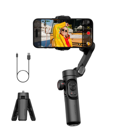 AOCHUAN Smart XE Gimbal 3 Eixos Smartphone - Face Tracking Vlog Streaming iPhone Android Portátil