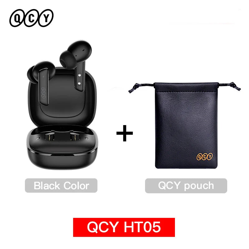 QCY HT05 ANC TWS 40dB Bluetooth 5.2 - 6 Microfones ENC 30h IPX5