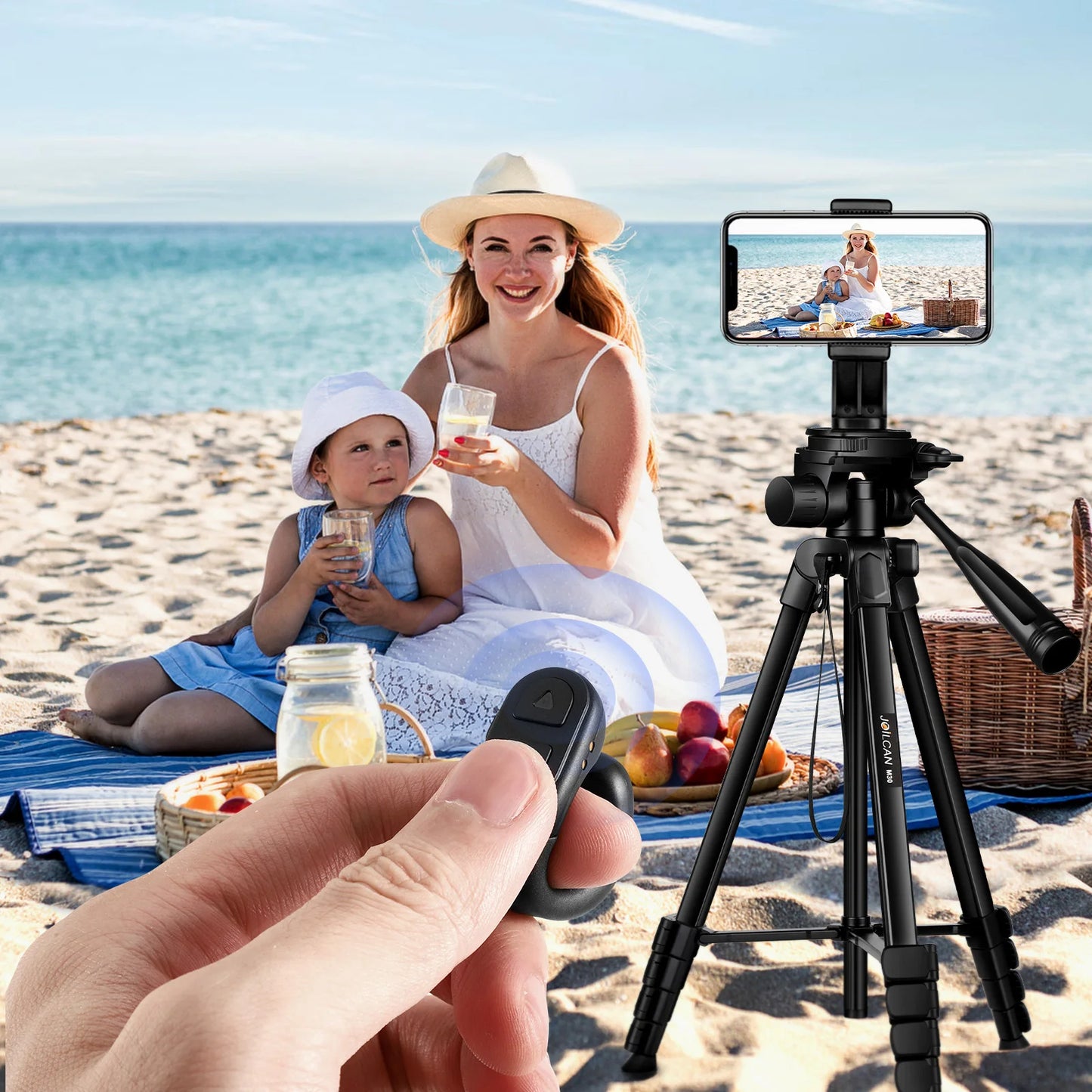 Anel Controlo Remoto Bluetooth 60h - Obturador Câmera Page Turner Portátil Dedo Universal