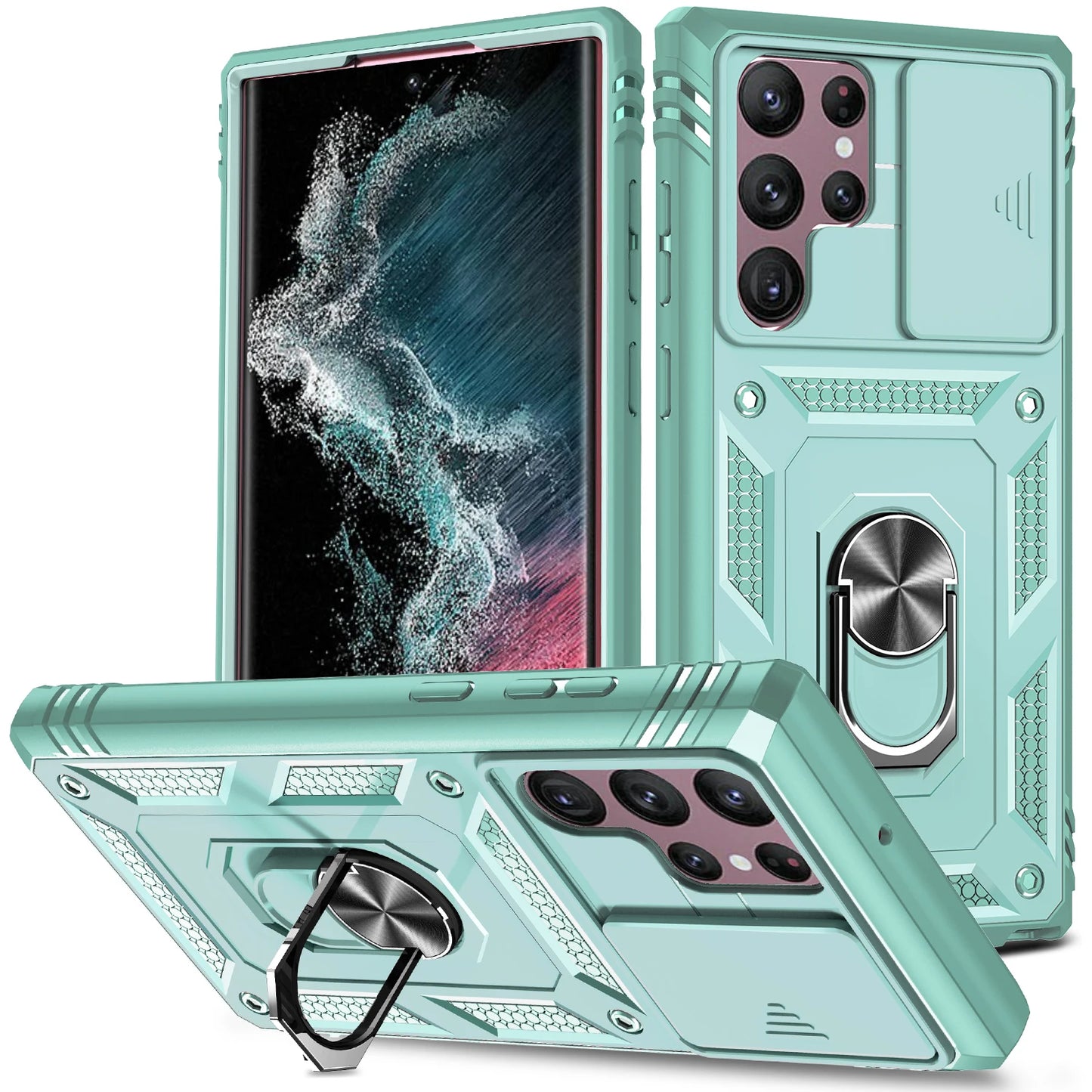 Capa Slider Proteção Câmara Samsung Galaxy S24 S23 S22 S21 Ultra - 360° Anti-Choque Magnética