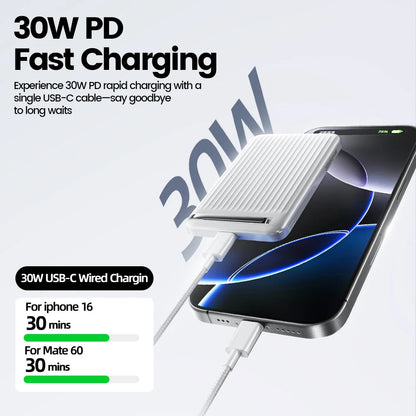 Movespeed P03 Qi2 10000mAh Magnetic Power Bank - 30W Wired, 15W Wireless, MagSafe for iPhone