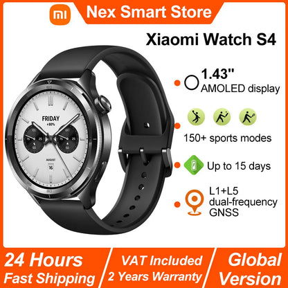 Xiaomi Watch S4 Smartwatch AMOLED 1.43" - Bluetooth 5.3 Chamadas Monitorização Saúde 24/7