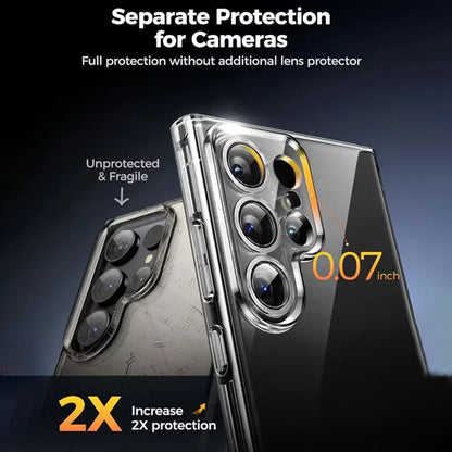 Capa de telefone transparente para samsung galaxy s25 s24 s23 s22 s21 s20 ultra plus casos macios para samsung s25 borda s24 s23 s21 s20 fe capa