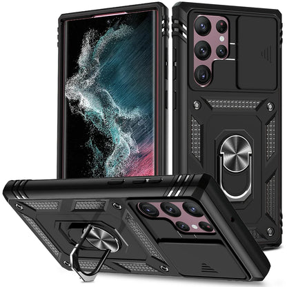 Capa Slider Proteção Câmara Samsung Galaxy S24 S23 S22 S21 Ultra - 360° Anti-Choque Magnética