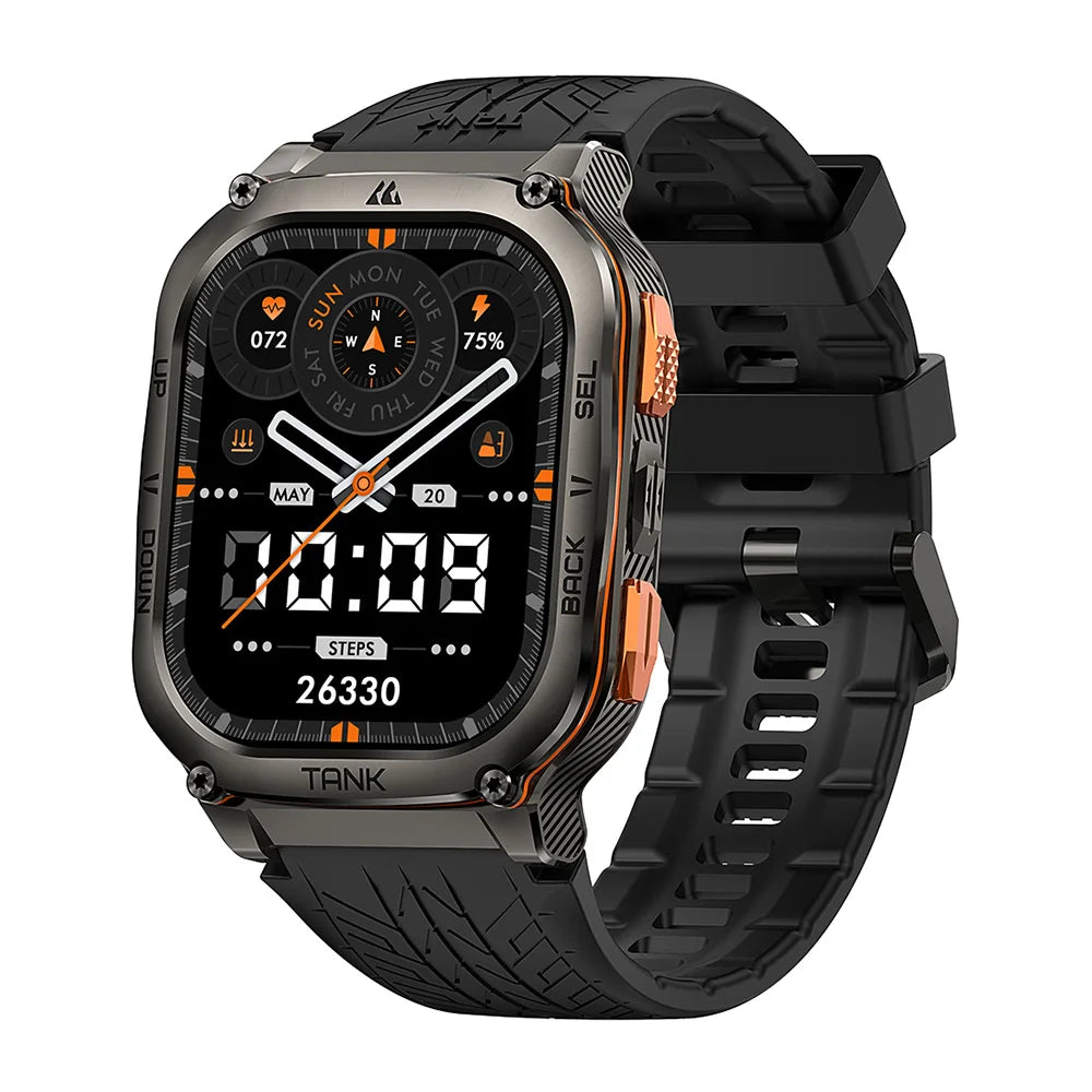 Kospet Tank M3 Ultra GPS Smartwatch AMOLED 1.96" - 5ATM Diving Skiing Hiking 480mAh MIL-STD-810H