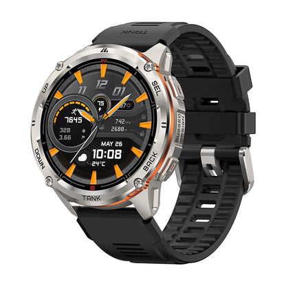 Kospet Tank T3 Ultra 2 Military Smartwatch GPS AMOLED 1.43" - Stainless Steel 5ATM IP69K 470mAh MIL-STD-810H