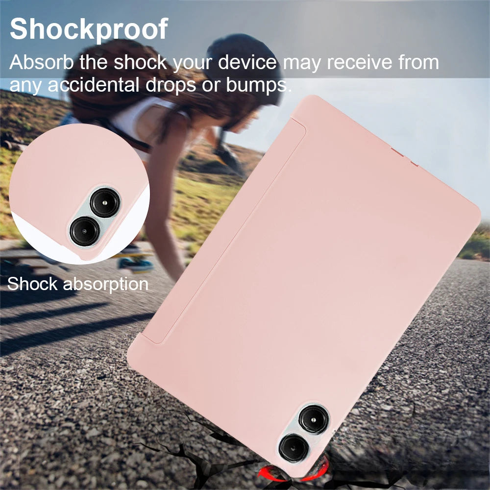 Para redmi pad pro caso 12.1 polegada flip suporte capa protetora do plutônio para redmi pad pro poco pad 12 1 2024 tablet acessórios