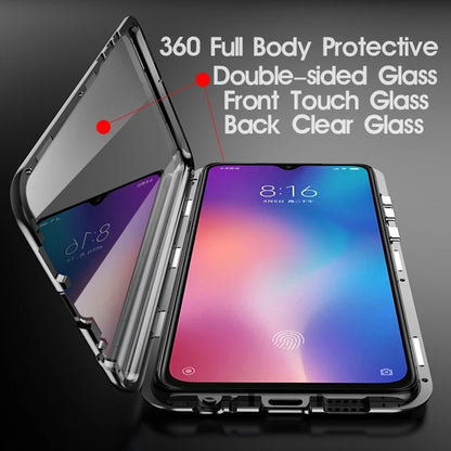 Capa 360° Magnética Metal Samsung Galaxy S25 S24 S23 S22 Ultra - Vidro Dupla Face Proteção Total