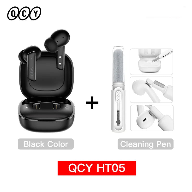 QCY HT05 ANC TWS 40dB Bluetooth 5.2 - 6 Microfones ENC 30h IPX5