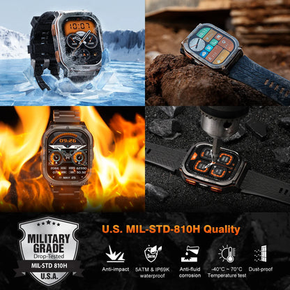 Kospet Tank M3 Ultra GPS Smartwatch AMOLED 1.96" - 5ATM Diving Skiing Hiking 480mAh MIL-STD-810H