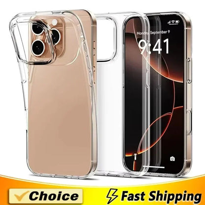 Transparente Handyhülle für iPhone 16, 14, 13, 12, 11, 15 Pro Max Mini – weiche, ultradünne TPU-Rückseite für iPhone XR, XS Max, 15, 16 Plus