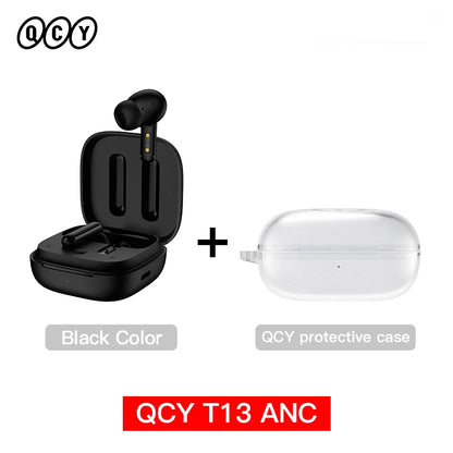 QCY T13 ANC TWS Bluetooth 5.3 - Cancelamento Ruído 4 Microfones ENC 30h