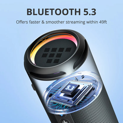 Coluna Bluetooth Tronsmart T7 Lite 24W - 24h Autonomia IPX7 Impermeável com APP