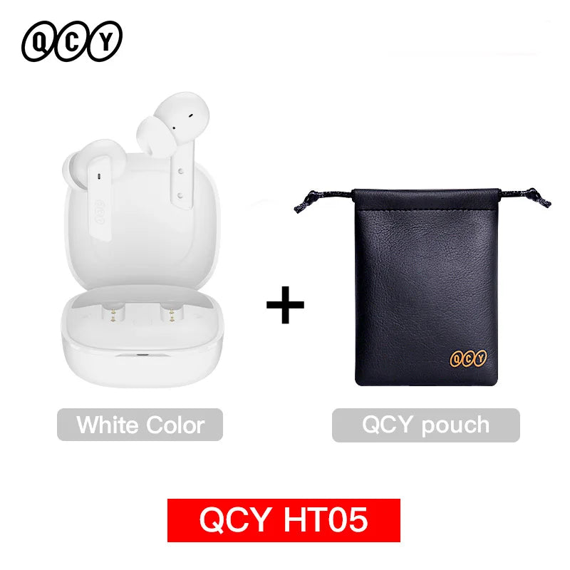 QCY HT05 ANC TWS 40dB Bluetooth 5.2 - 6 Microfones ENC 30h IPX5