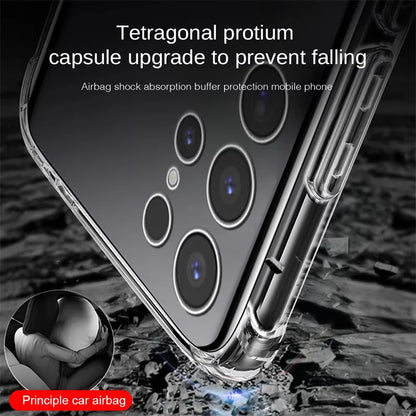 Samsung Galaxy S25 S24 S23 S22 S21 S20 Ultra Plus Transparent Case - Premium Shockproof