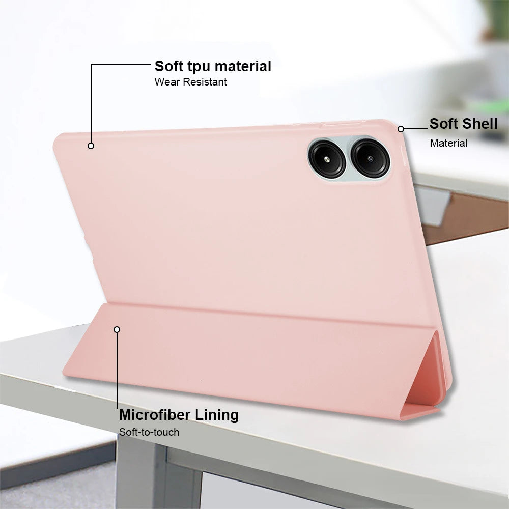 Para redmi pad pro caso 12.1 polegada flip suporte capa protetora do plutônio para redmi pad pro poco pad 12 1 2024 tablet acessórios