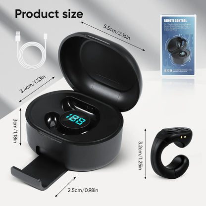 Anel Controlo Remoto Bluetooth 60h - Obturador Câmera Page Turner Portátil Dedo Universal