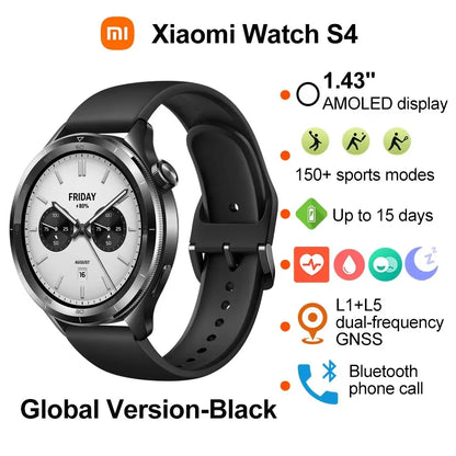 Xiaomi Watch S4 Smartwatch AMOLED 1.43" - Bluetooth 5.3 Chamadas Monitorização Saúde 24/7