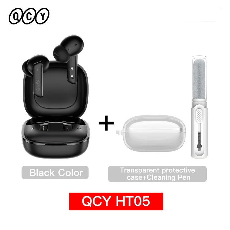 QCY HT05 ANC TWS 40dB Bluetooth 5.2 - 6 Microfones ENC 30h IPX5