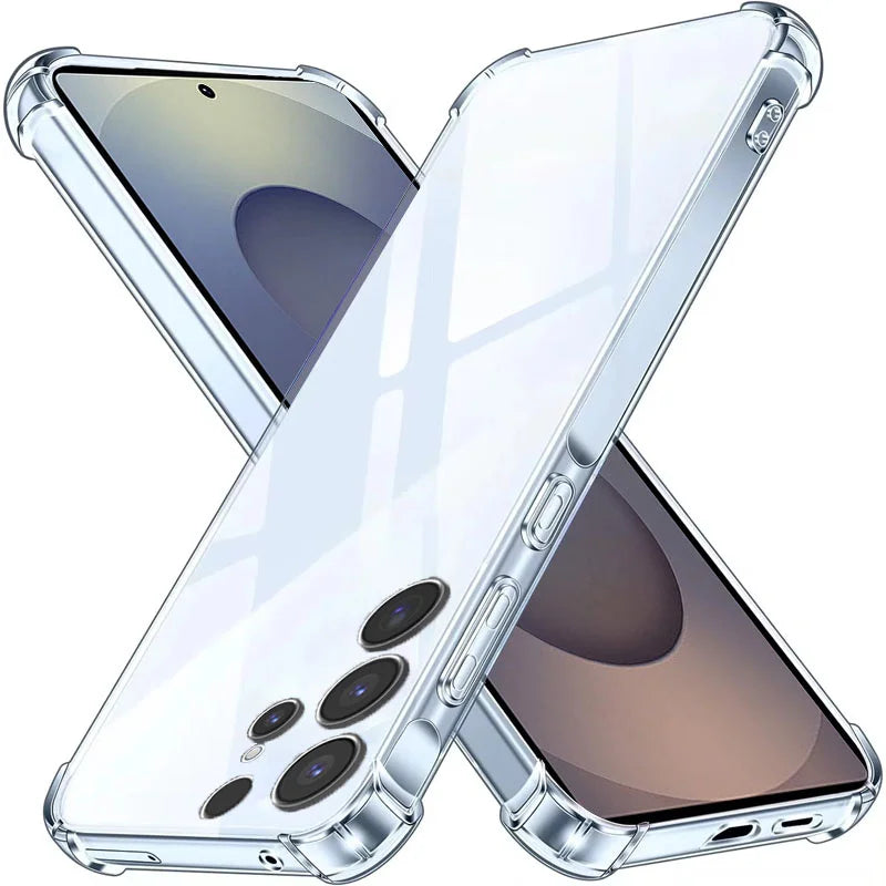 Samsung Galaxy S25 S24 S23 S22 S21 S20 Ultra Plus Transparent Case - Premium Shockproof