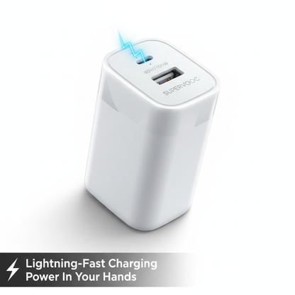 Carregador Realme SuperVOOC 120W Branco - Carregamento Ultra Rápido Original | Envio EU
