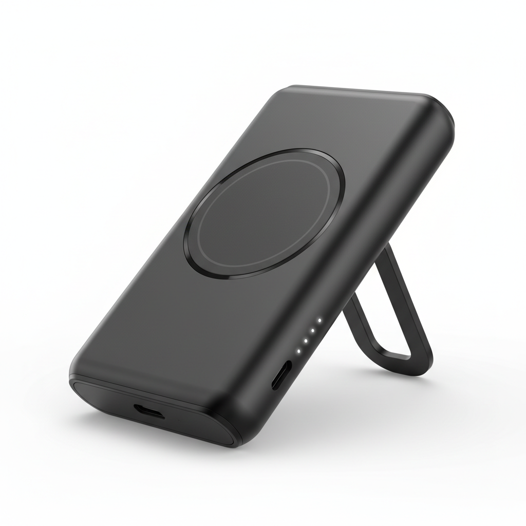 MOVESPEED P03 Qi2 power bank magnético 10000mAh preto 15W com suporte para iPhone 16 15