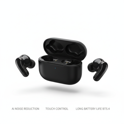 Xiaomi Redmi Buds 6 Play em preto fone de ouvido sem fio Bluetooth redução de ruído AI - fotografia premium