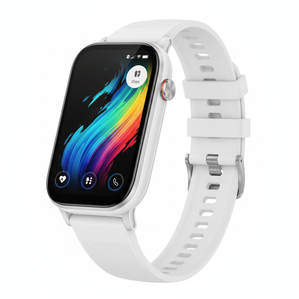 Huawei Watch FIT 4 Smartwatch AMOLED 1.8 Branco - Chamadas Bluetooth HarmonyOS GPS 10 Dias 50m Ultra-Leve