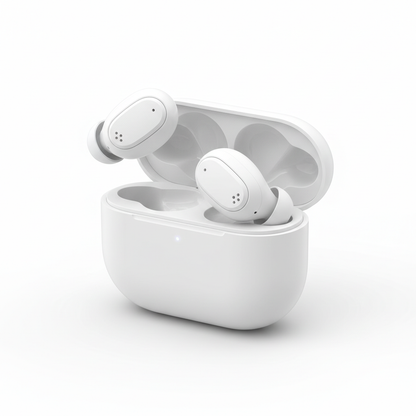 QCY HT05 ANC fones de ouvido sem fio brancos 40dB cancelamento de ruído ativo Bluetooth 5.2