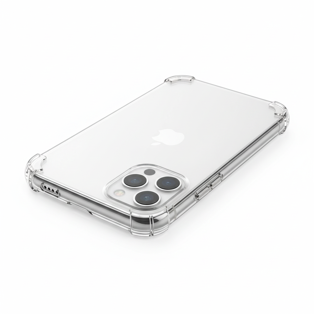 Capa transparente ultra-fina clara para iPhone 16 15 14 13 12 11 Pro Max Mini