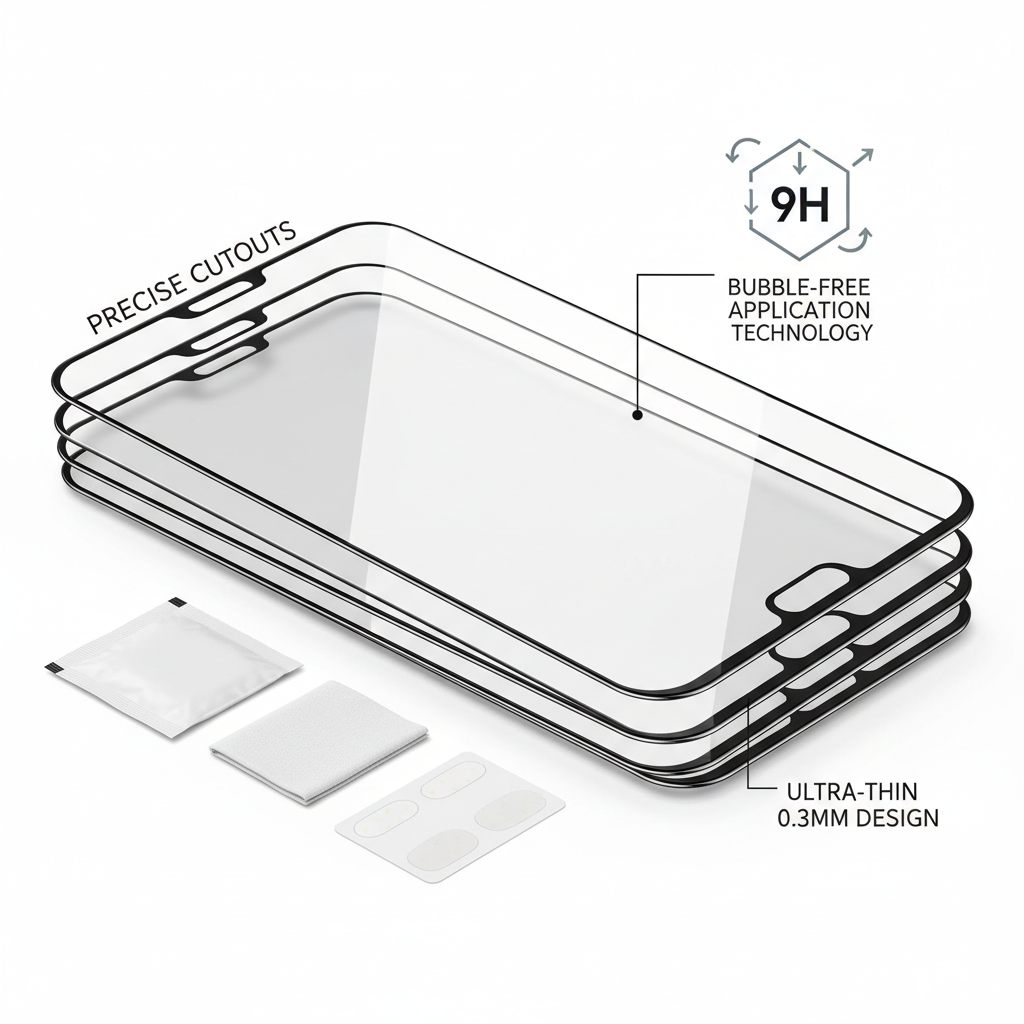 4 peças protetor de tela vidro temperado Samsung Galaxy S23 S22 S21 S24 Ultra S20 S10 Note 20