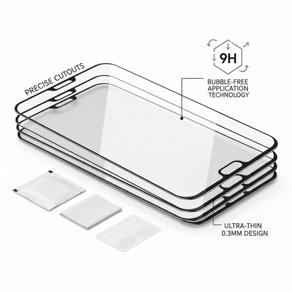 4 peças protetor de tela vidro temperado Samsung Galaxy S23 S22 S21 S24 Ultra S20 S10 Note 20