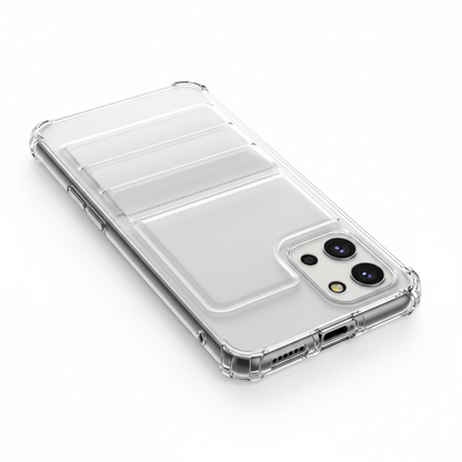 Capa carteira transparente Samsung Galaxy A56 A55 A36 A26 A16 5G com slots de cartão