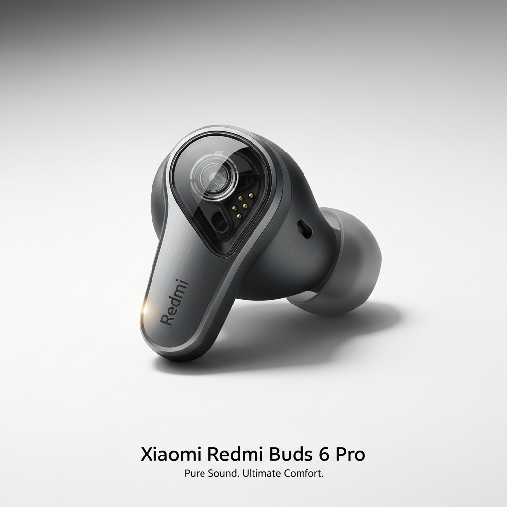 Xiaomi Redmi Buds 6 Pro close-up - design detail
