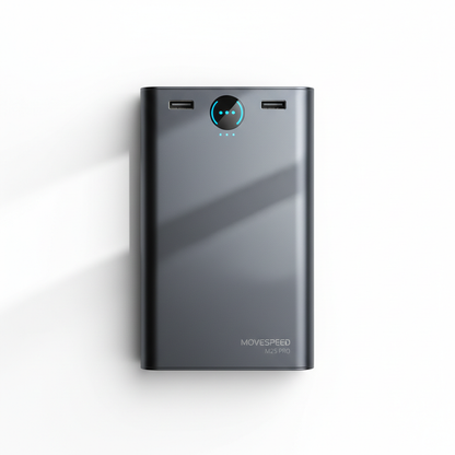 Movespeed M25 Pro power bank top view - USB-C ports detail
