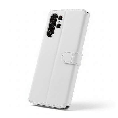 Capa de couro magnético Samsung Galaxy em branco luxo à prova de choque - fotografia premium